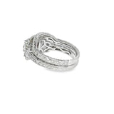 14k White Gold 0.95 ctw Multi-Stone Diamond Engagement Ring