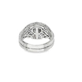 14k White Gold 0.95 ctw Multi-Stone Diamond Engagement Ring