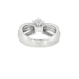 14k White Gold 1.82 ctw Modern Diamond Engagement Ring