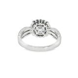 14k White Gold 1.25 ctw Nature Inspired Diamond Engagement Ring