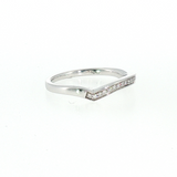 14k White Gold 0.10 ctw Band Women's Diamond Wedding Band