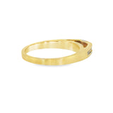 14k Yellow Gold 0.20 ctw Cathedral Women's Diamond Wedding Band