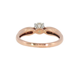 14k Rose Gold 0.62 ctw Vintage Inspired Diamond Engagement Ring