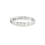 14k White Gold 0.25 ctw Cathedral Flat Top Women's Diamond Wedding Band
