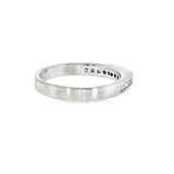 14k White Gold 0.25 ctw Cathedral Flat Top Women's Diamond Wedding Band