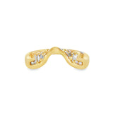 14k Yellow Gold Women's Diamond Wrap