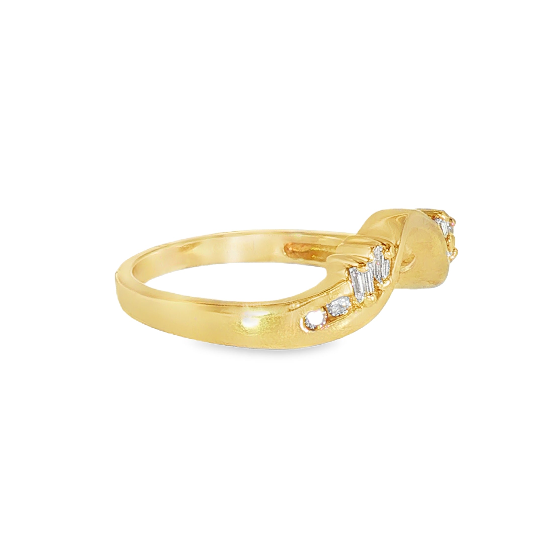 14k Yellow Gold Women's Diamond Wrap
