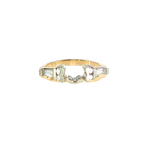14k Two-tone Geometric Women's Diamond Wedding Wrap