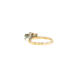 14k Two-tone Geometric Women's Diamond Wedding Wrap