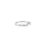 14k White Gold 0.07 ctw Women's Diamond Wrap