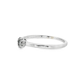 14k White Gold 0.19 ctw Multi-Stone Diamond Engagement Ring