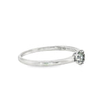 14k White Gold 0.19 ctw Multi-Stone Diamond Engagement Ring