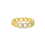 14k Yellow Gold 0.5 ctw Multi-Stone Women's Diamond Ring
