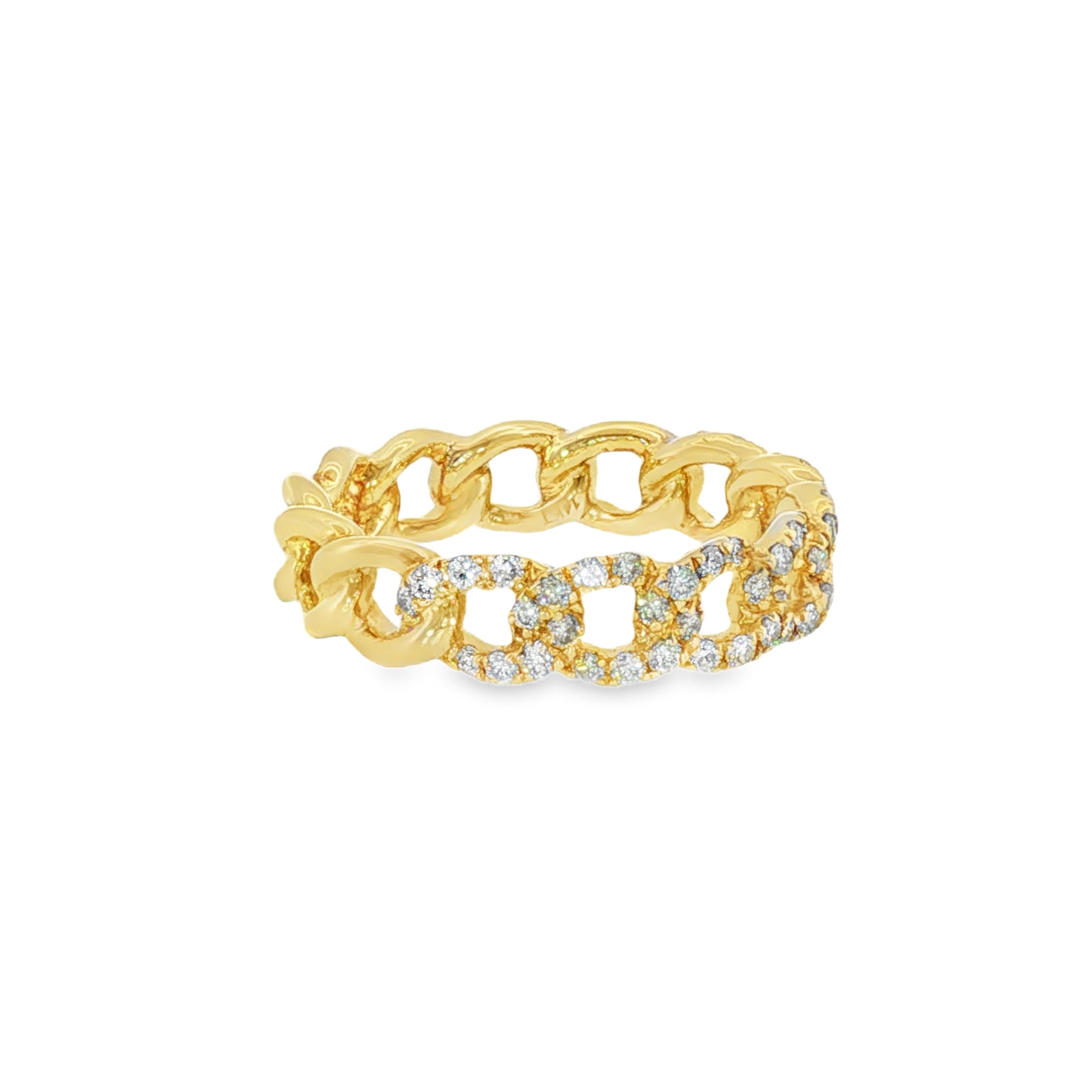 14k Yellow Gold 0.5 ctw Multi-Stone Women's Diamond Ring