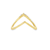 10k Yellow Gold 0.25 ctw Modern Women's Diamond Ring