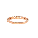 14k Rose Gold 0.1 ctw Heart Women's Diamond Ring