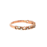 14k Rose Gold 0.1 ctw Heart Women's Diamond Ring