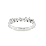 14k White Gold 0.69 ctw Multi-Stone Women's Diamond Ring