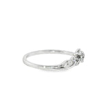 14k White Gold 0.13 ctw Princess Style Women's Diamond Wedding Band