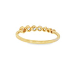 14k Yellow Gold 0.25 ctw Graduated Women's Diamond Ring