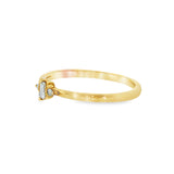 10k Yellow Gold 0.07 ctw Vintage Inspired Women's Diamond Ring
