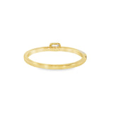 14k Yellow Gold 0.14 ctw Geometric Women's Diamond Ring