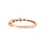 14k Rose Gold 0.11 ctw Nature Inspired Women's Diamond Ring