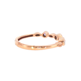 14k Rose Gold 0.11 ctw Nature Inspired Women's Diamond Ring