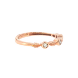 14k Rose Gold 0.11 ctw Nature Inspired Women's Diamond Ring