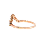 14k Rose Gold 0.25 ctw Geometric Women's Diamond Ring