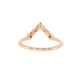 14k Rose Gold 0.25 ctw Geometric Women's Diamond Ring