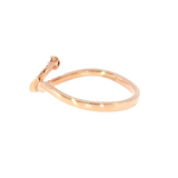 14k Rose Gold 0.078 ctw Free Form Women's Diamond Ring