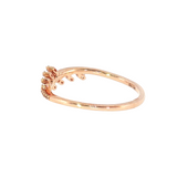 14k Rose Gold 0.16 ctw Modern Women's Diamond Ring