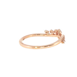 14k Rose Gold 0.16 ctw Modern Women's Diamond Ring