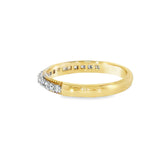 14k Yellow Gold 0.26 ctw Multi-Stone Women's Diamond Wedding Band