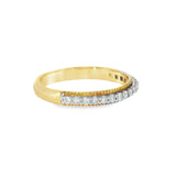 14k Yellow Gold 0.26 ctw Multi-Stone Women's Diamond Wedding Band