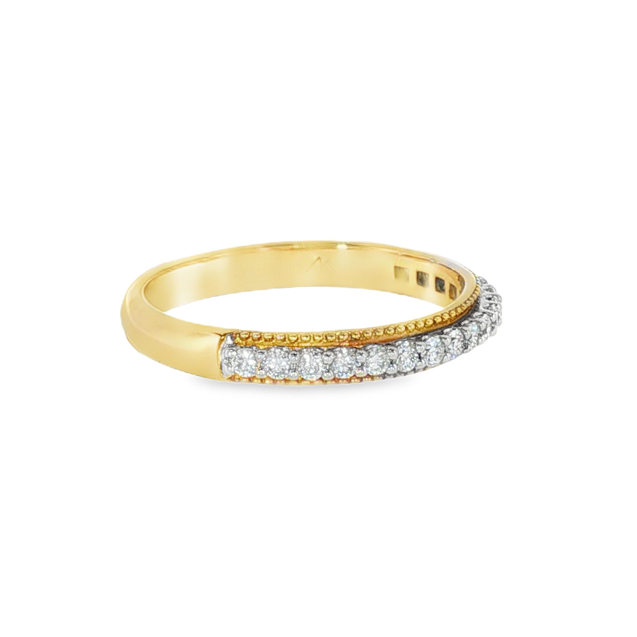 14k Yellow Gold 0.26 ctw Multi-Stone Women's Diamond Wedding Band