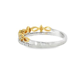 14k Two-tone 0.16 ctw Vintage Inspired Women's Diamond Ring