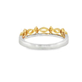 14k Two-tone 0.16 ctw Vintage Inspired Women's Diamond Ring