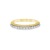 14k Two-tone 0.33 ctw Multi-Stone Women's Diamond Wedding Band