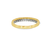 14k Two-tone 0.33 ctw Multi-Stone Women's Diamond Wedding Band