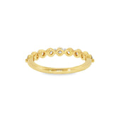14k Yellow Gold 0.65 ctw Multi-Stone Diamond Band