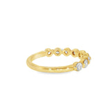 14k Yellow Gold 0.65 ctw Multi-Stone Diamond Band