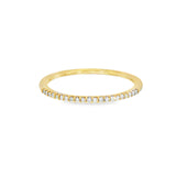 14k Yellow Gold 0.09 ctw Multi-Stone Diamond Band