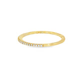 14k Yellow Gold 0.09 ctw Multi-Stone Diamond Band