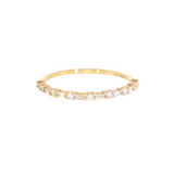 14k Yellow Gold 0.26 ctw Multi-Stone Women's Diamond Wedding Band