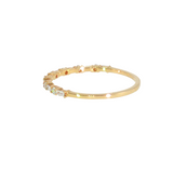 14k Yellow Gold 0.26 ctw Multi-Stone Women's Diamond Wedding Band