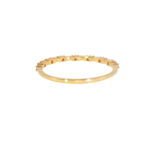 14k Yellow Gold 0.26 ctw Multi-Stone Women's Diamond Wedding Band