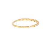 14k Yellow Gold 0.26 ctw Multi-Stone Women's Diamond Wedding Band