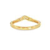 14k Yellow Gold 0.09 ctw Vintage Inspired Women's Diamond Wedding Band